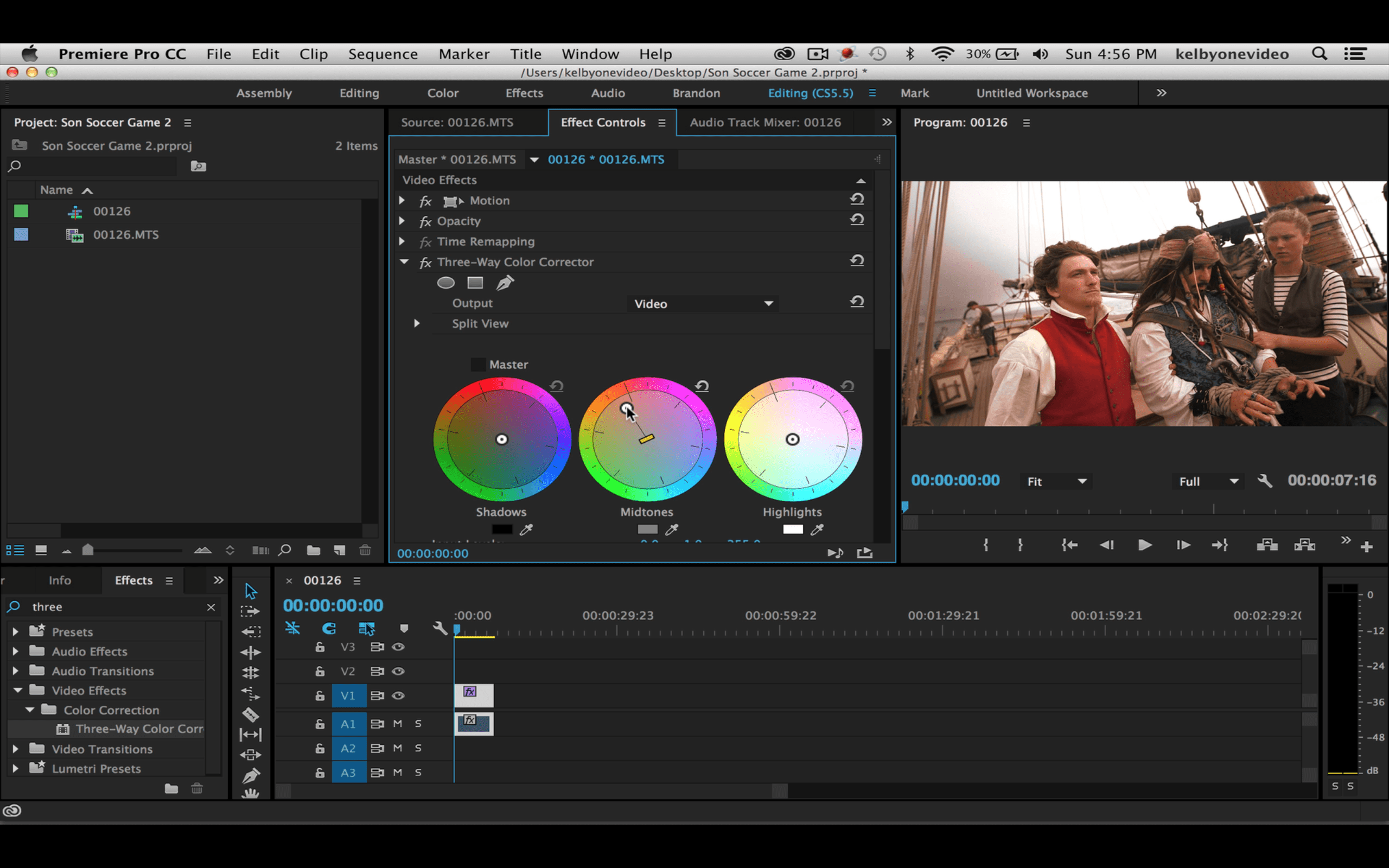 Basic 3 Color Correction for Video in Premiere Pro - Quick Photoshop ...