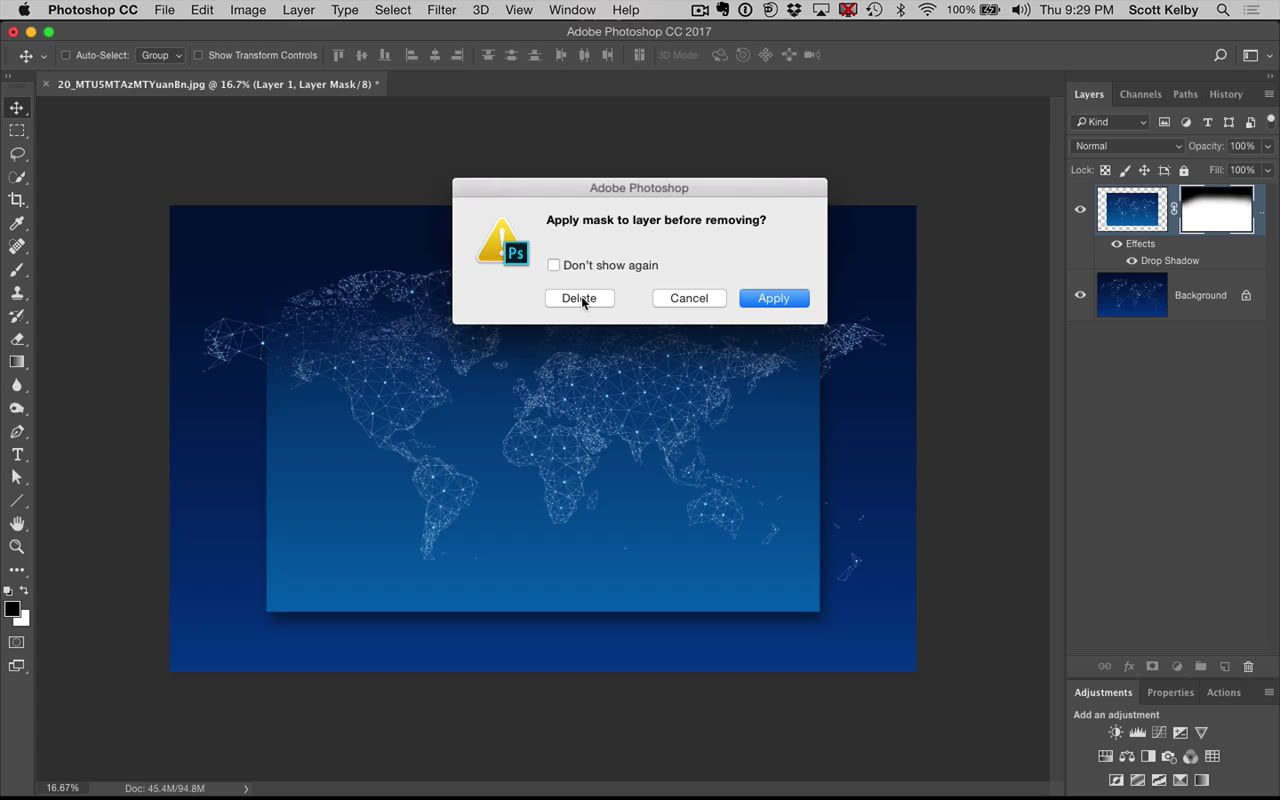 How to Delete a Layer Mask Quick Tutorial